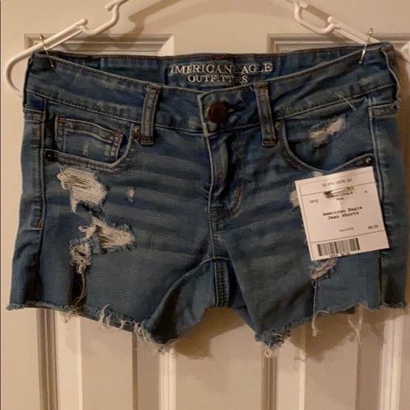 American Eagle Outfitters Pants - American Eagle Distressed Jean Shorts 4